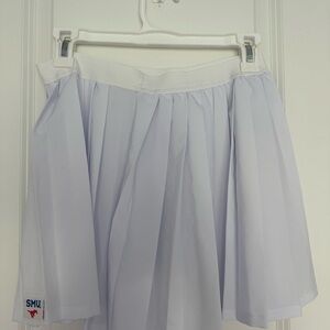 White Pleated Women's Skirt - SMU